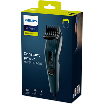 Philips Hair Clipper - HC3505/15 - Self-Sharpening Stainless Steel Blades, 13 Lock-In Length Settings (1–23 Mm), And A Durable Corded Motor
