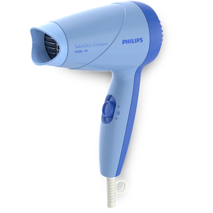 Philips Hair Dryer - HP8100/60 - Delivers 1000 W of Drying Power With 2 Heat Settings And a Concentrator Nozzle