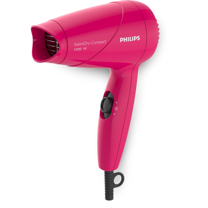 Philips Hair Dryer - HP8143/00 - Quick, Compact Drying For Travel And Everyday Touch-Ups With 2 Heat Settings