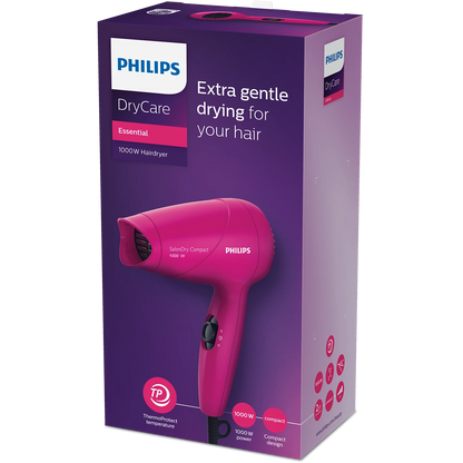 Philips Hair Dryer - HP8143/00 - Quick, Compact Drying For Travel And Everyday Touch-Ups With 2 Heat Settings