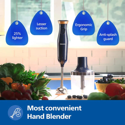 Philips Hand Blender - HL1683/00 - Everything You Need For Blending, Chopping, Whisking, And Measuring, One Complete Package