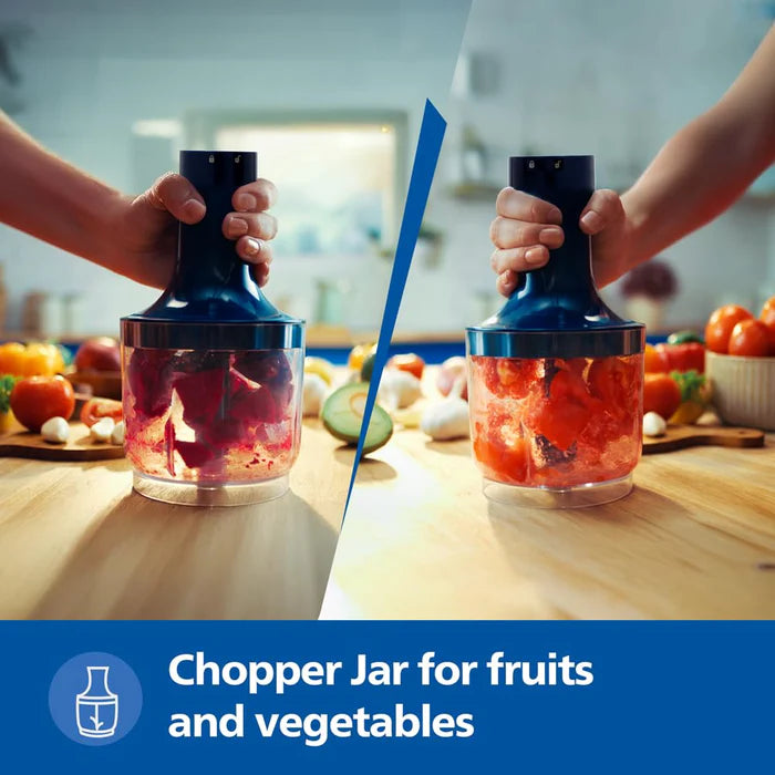 Philips Hand Blender - HL1683/00 - Everything You Need For Blending, Chopping, Whisking, And Measuring, One Complete Package