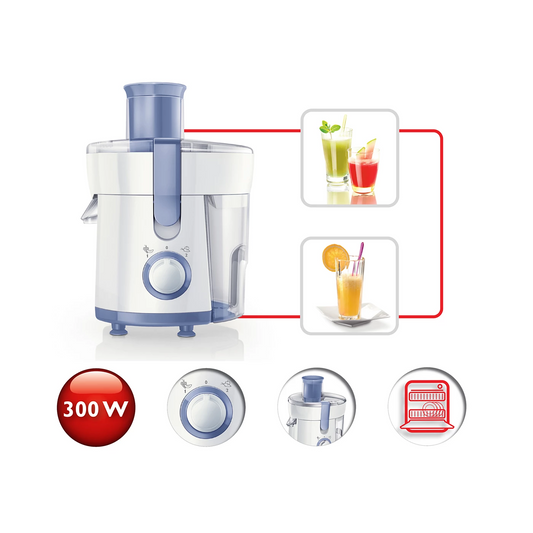 Philips Juice Extractor, Juicer - HR1811/71 -  Lightweight, Affordable, And Easy To Clean