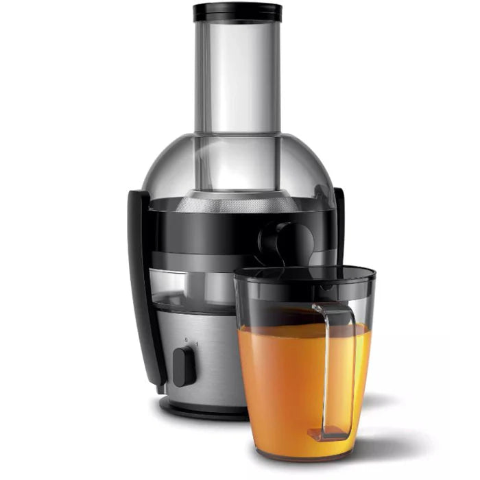 Philips Juice Extractor, Juicer - HR1863/20 - Premium Brushed Aluminium Body, An Extra-Large 80 mm Feeding Tube, And a Powerful 900 W Motor