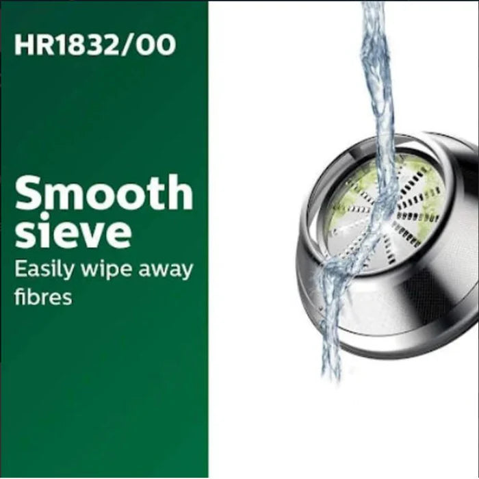 Philips Juicer - HR1832/00 - 500 W Motor, QuickClean Sieve, And an All-In-One Design