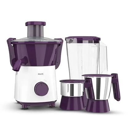 Philips Juicer Mixer Grinder - HL7568/02 - Combines a 600 W Mixer Grinder With a Centrifugal Juicer In One Space-Saving Design