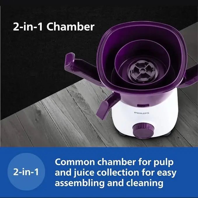 Philips Juicer Mixer Grinder - HL7568/02 - Combines a 600 W Mixer Grinder With a Centrifugal Juicer In One Space-Saving Design