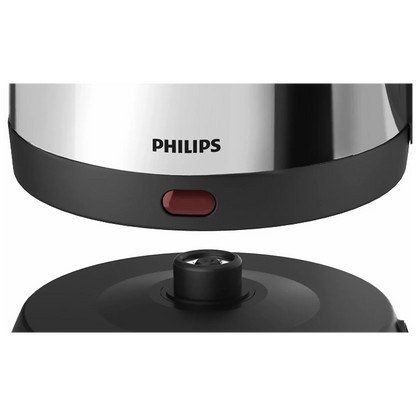 Philips Kettle - HD9306/03 - 1.5 L Capacity With An 1800 W Concealed Element And a Stylish Plastic Body With Metallic Accents