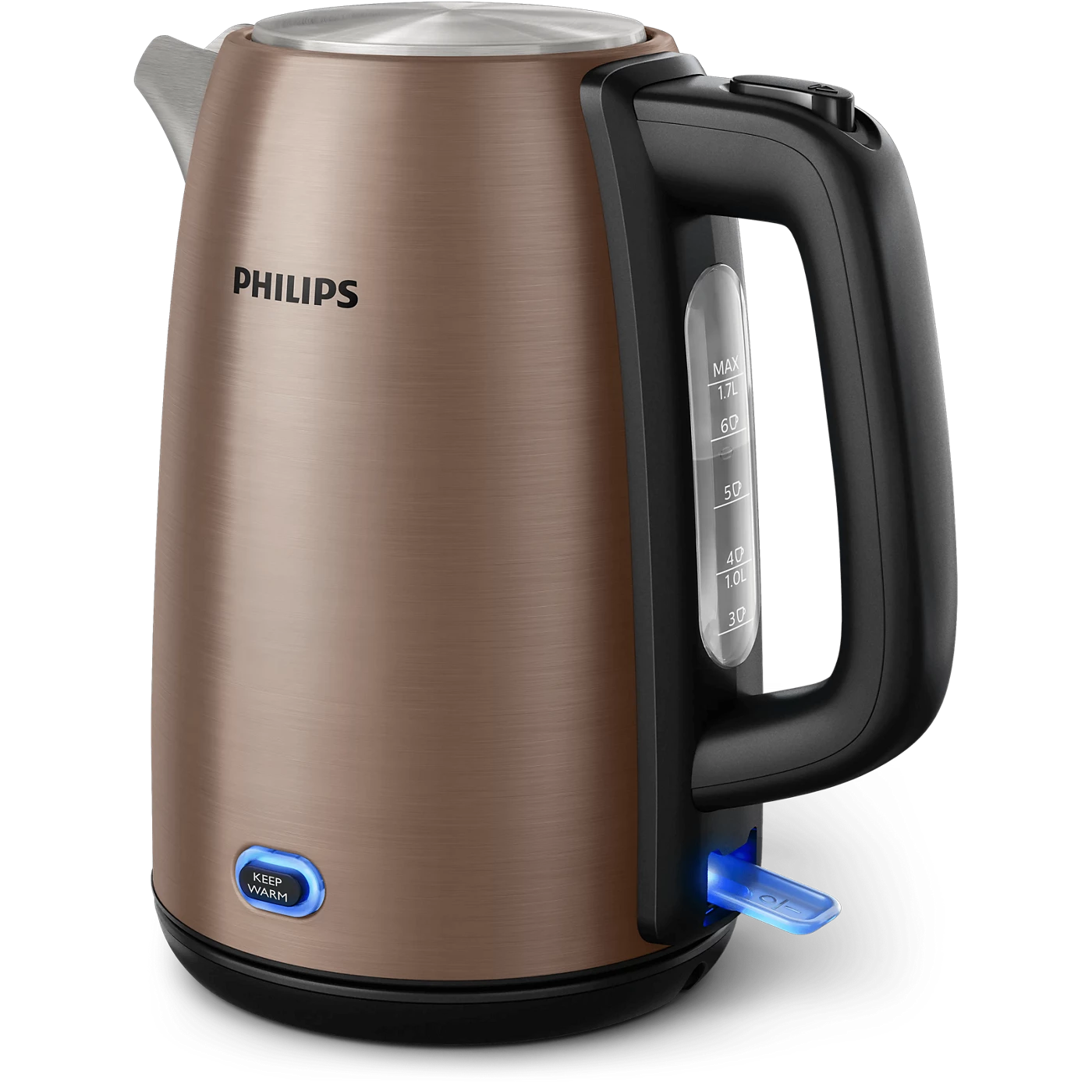 Philips Kettle - HD9355/92 - Premium 1.5 L Capacity With An 1800 W Concealed Element, Brushed Stainless Steel Body