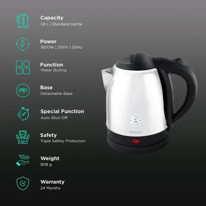 Philips Kettle - HD9383/00 - Lets You Select The Ideal Water Temperature For Different Beverages