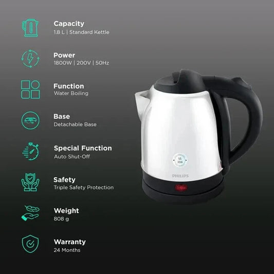 Philips Kettle - HD9383/00 - Lets You Select The Ideal Water Temperature For Different Beverages
