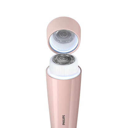 Philips Ladyshaver - BRR454/00 - Features a Hypoallergenic Foil Shaver With a Rounded Trimmer Tip, 4 Attachments, And a 60-minute Cordless Battery