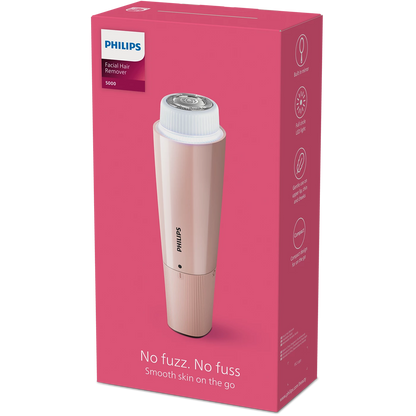 Philips Ladyshaver - BRR454/00 - Features a Hypoallergenic Foil Shaver With a Rounded Trimmer Tip, 4 Attachments, And a 60-minute Cordless Battery