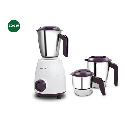 Philips Mixer Grinder - HL7505/00 - Three Stainless Steel Jars Handle Wet Grinding, Dry Grinding, And Chutneys
