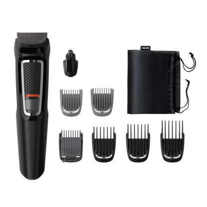Philips Multi Purpose Grooming - MG3730/15 -  DualCut Blades, a Full-Metal Motor, And a 60-minute Battery