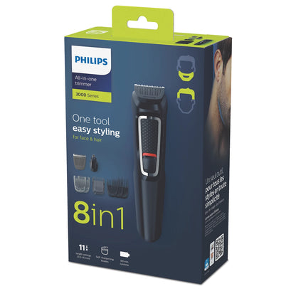 Philips Multi Purpose Grooming - MG3730/15 -  DualCut Blades, a Full-Metal Motor, And a 60-minute Battery