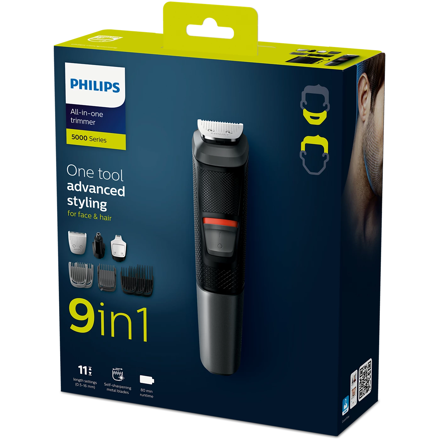Philips Multi Purpose Grooming - MG5720/15 - SteelPrecision Blades, 11 Attachments, And An 80-minute Battery