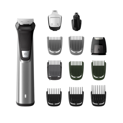 Philips Multi Purpose Grooming - MG7735/15 - 15 Attachments, SteelPrecision Blades, And a 120-minute Battery