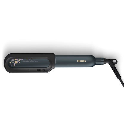 Philips Nourish Care - BHS507/40 - Features Argan Oil-Infused Ceramic Plates, 6 Temperature Settings Up To 210°C, And ThermoShield Protection