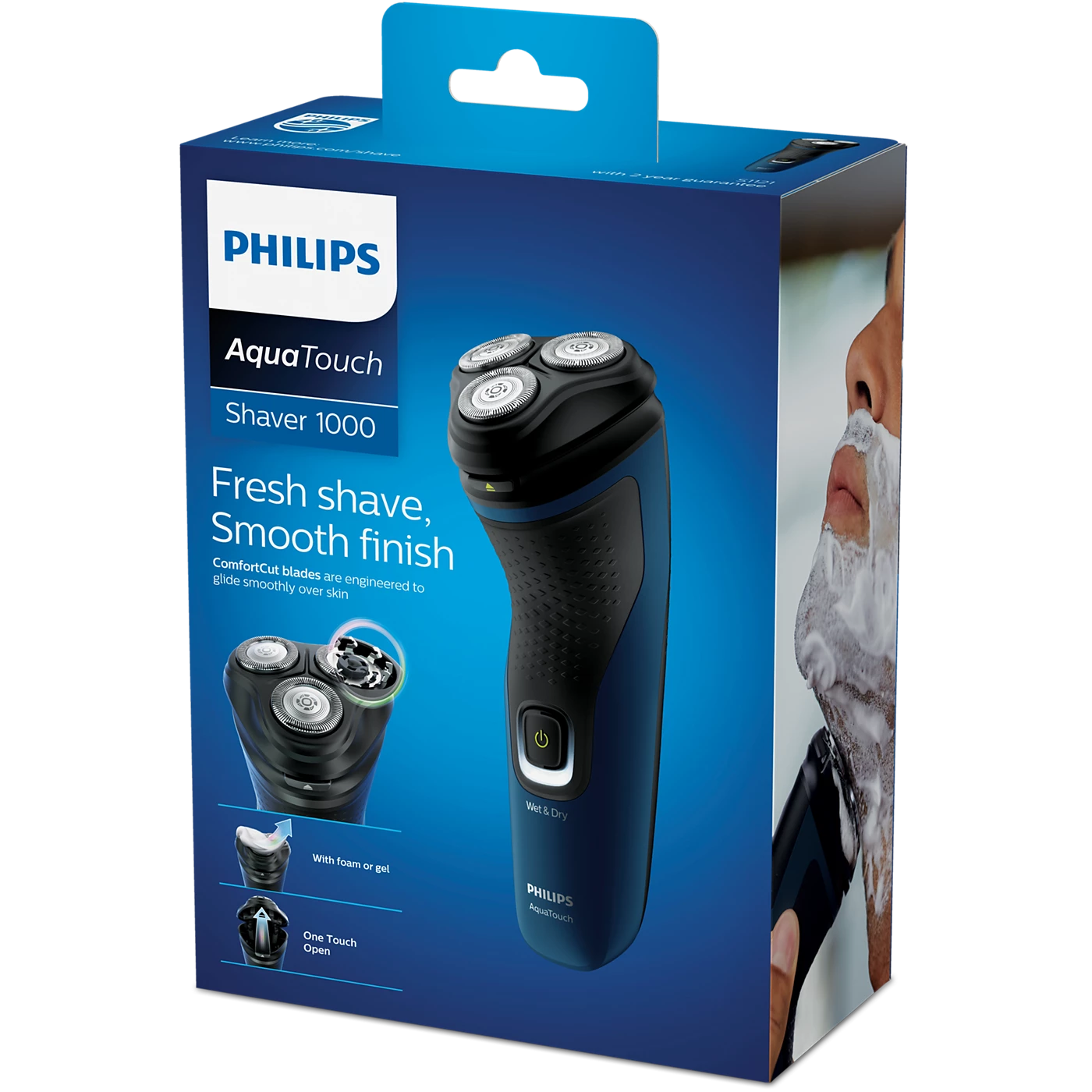 Philips Shaver - S1121/41 - 3D Flex Head System With Rounded Caps