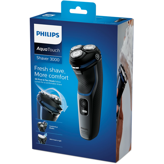 Philips Shaver - S3122/51 - Combines a 5D Flex Head, ComfortCut Blades, And 50-minute Battery Life