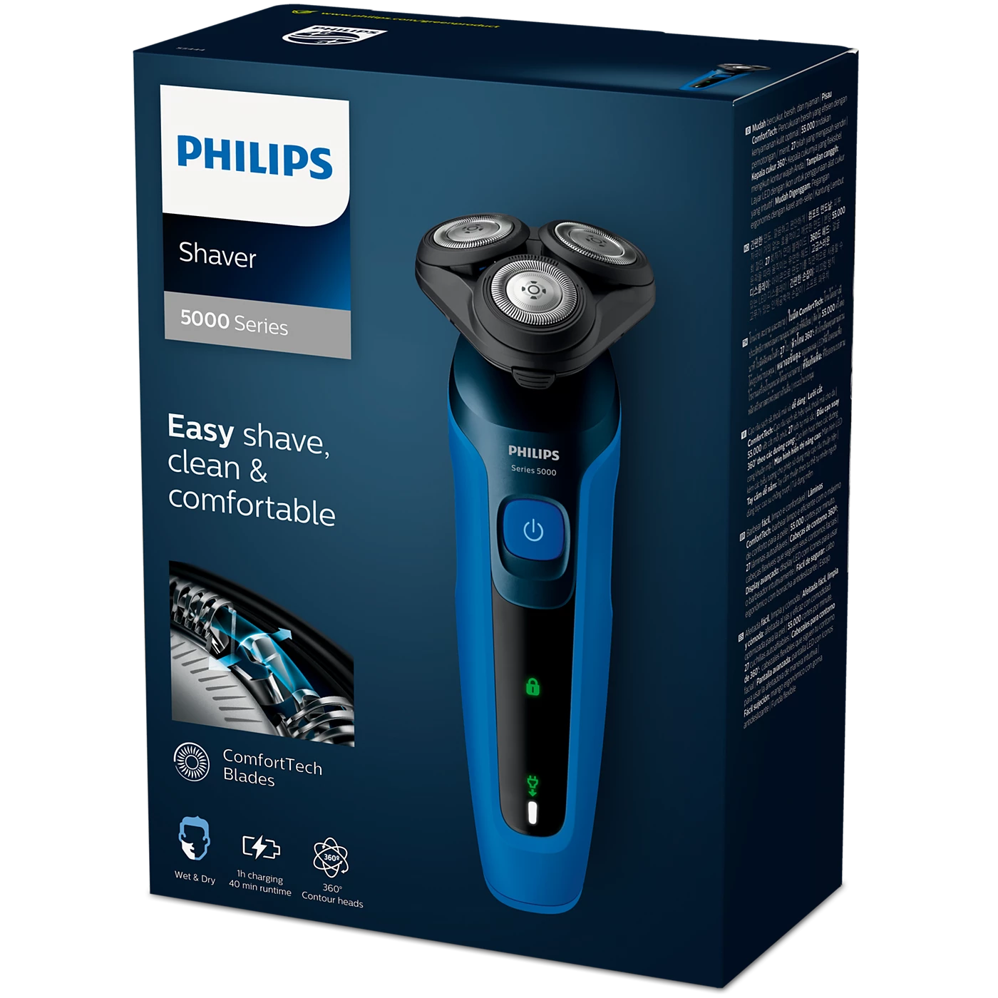 Philips Shaver - S5444/03 - Features SenseIQ Motion-Sensing Technology That Adapts Power To Your Shaving Density
