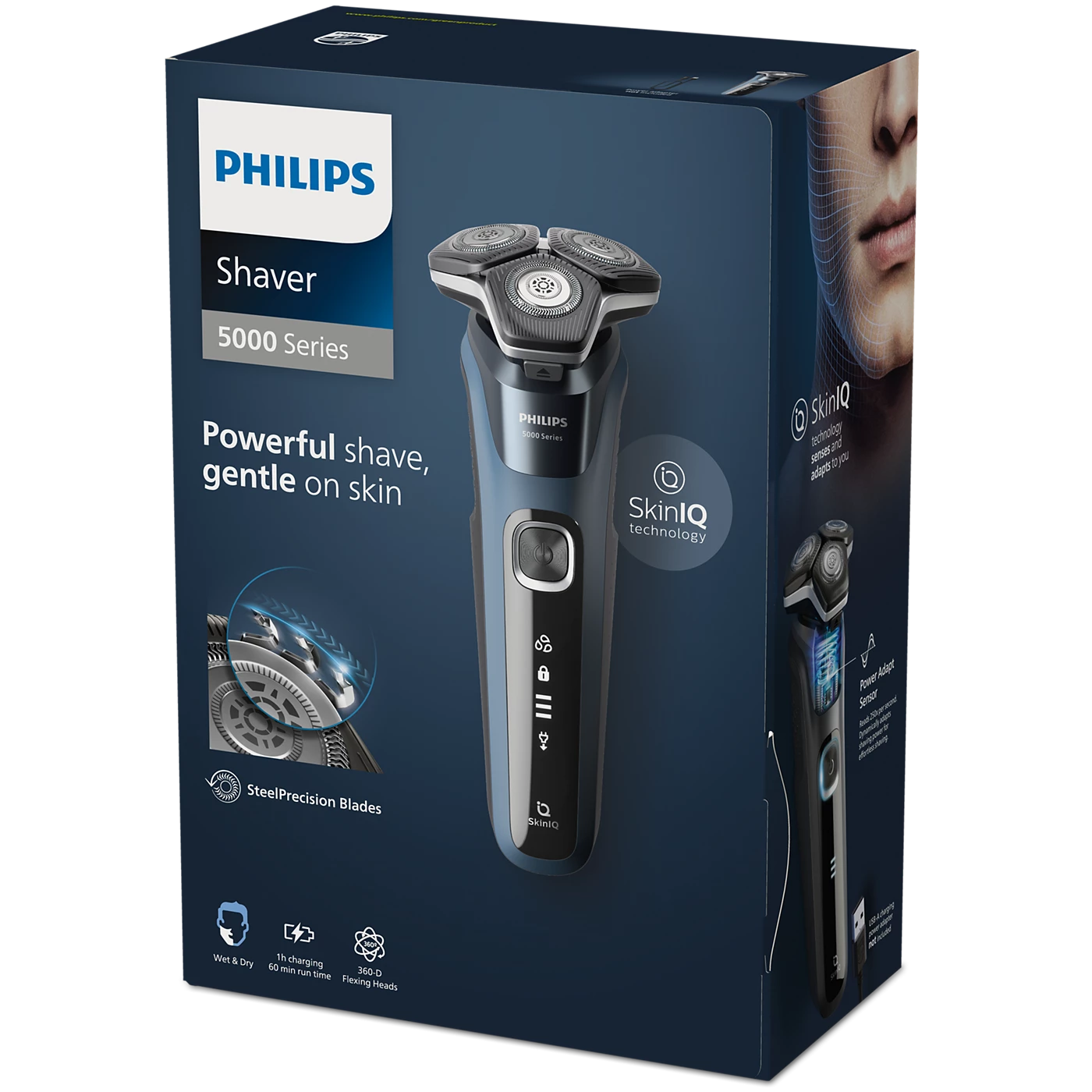Philips Shaver - S5880/20 - NanoTech Blades, a 360° Flex Head, And a 70-minute Battery Deliver a Superior, Irritation-Free Shave