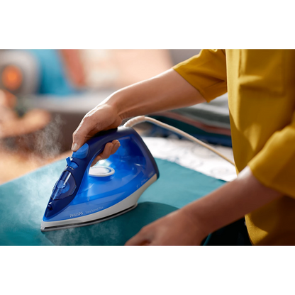 Philips Steam Iron - GC2145/20 - Features a 2000 W Motor, Continuous Steam Output, And a Scratch-Resistant Ceramic Soleplate