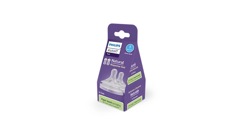 Philips Avent Teat Nat 3.0 T5 2P - Perfect For Older, Active Feeders And Thicker Formula Consistencies