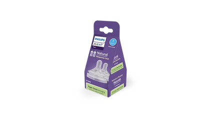 Philips Avent Teat Nat 3.0 T5 2P - Perfect For Older, Active Feeders And Thicker Formula Consistencies