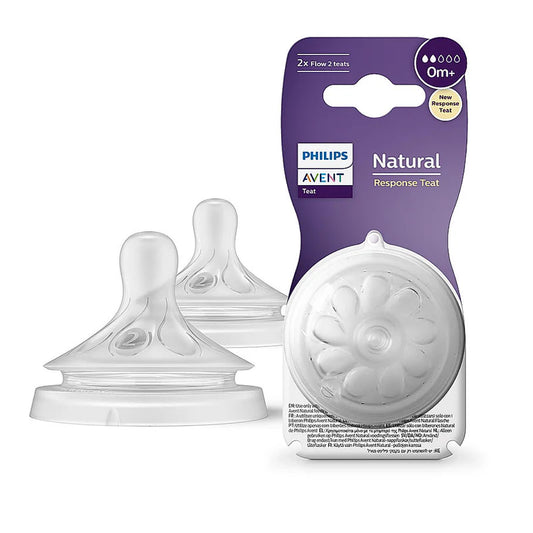Philips Avent Teat Nat 3.0 T5 2P - Perfect For Older, Active Feeders And Thicker Formula Consistencies