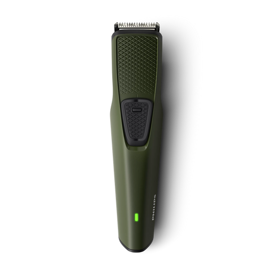 Philips Trimmer - BT1230/18 - Offers Self-Sharpening Blades, 6 Built-in Length Settings From 0.5 mm To 5 mm, And a 45-Minute Battery With USB Charging