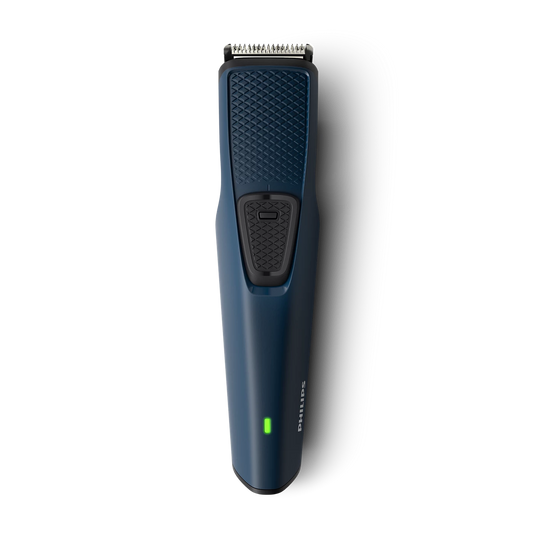 Philips Trimmer - BT1232/18 - Features Self-Sharpening Steel Blades, An Easy-Slide Integrated Comb With 6 Length Options, And 45-Minute Cordless Runtime