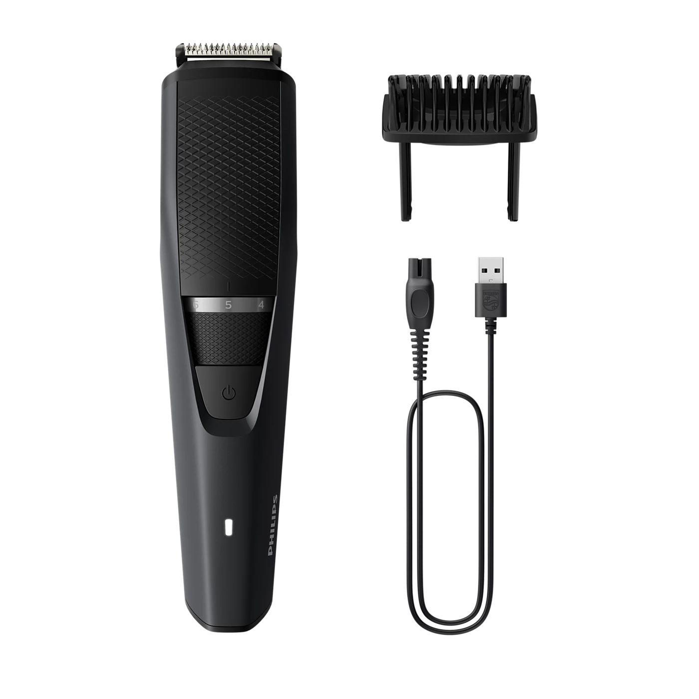 Philips Trimmer - BT3302/15 - Features Advanced DualCut Blades With Rounded Tips, 20 Lock-In Length Settings, And a Full-Metal Motor