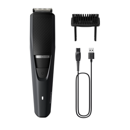 Philips Trimmer - BT3302/15 - Features Advanced DualCut Blades With Rounded Tips, 20 Lock-In Length Settings, And a Full-Metal Motor