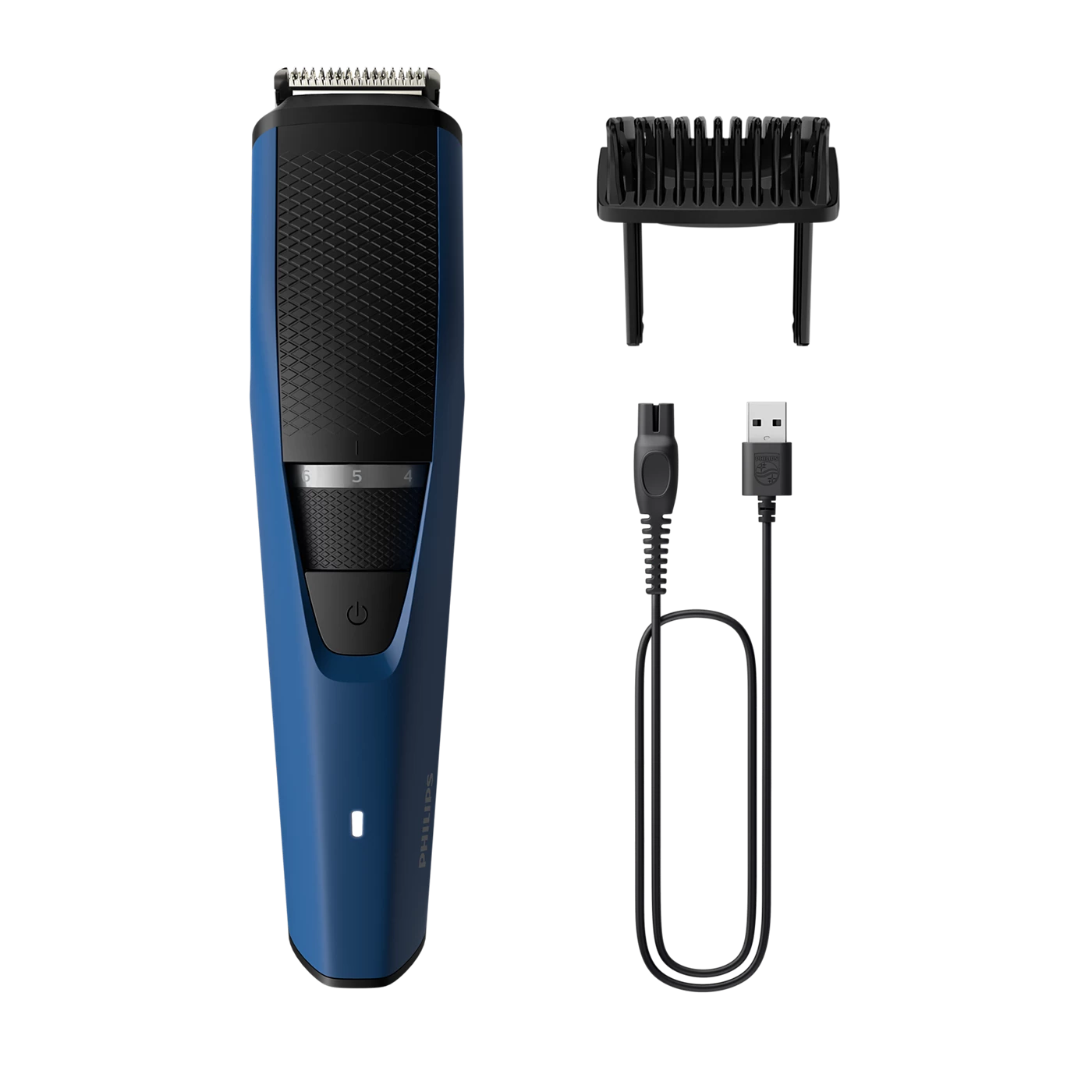 Philips Trimmer - BT3303/30 - Includes a Full-Metal Motor, DualCut Blades, 20 Length Settings, And Three Interchangeable Attachments For Beard, Stubble, And Precision Detailing