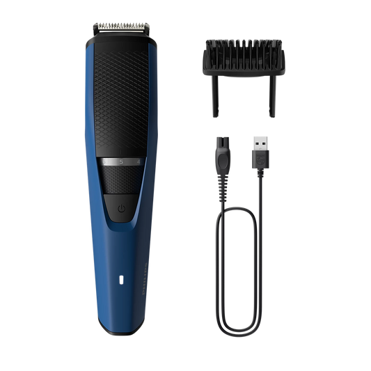 Philips Trimmer - BT3303/30 - Includes a Full-Metal Motor, DualCut Blades, 20 Length Settings, And Three Interchangeable Attachments For Beard, Stubble, And Precision Detailing