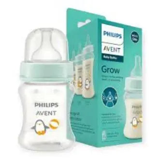 Philips Avent Tulip Bottle - Ergonomic Shape, Airfree Vent, And Soft Silicone Teat Included