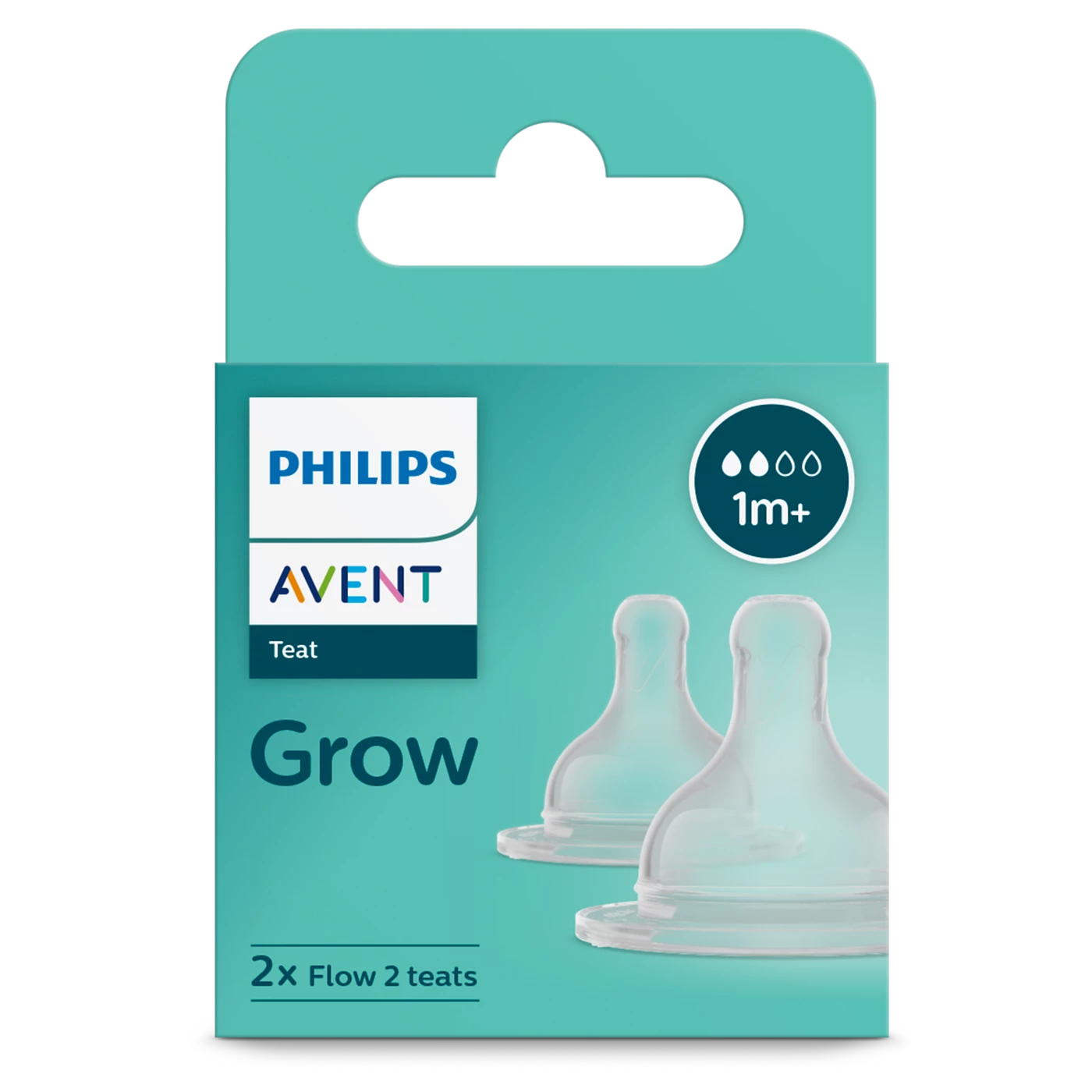 Philips Avent Tulip Teat - SCY098/97/96/95-01 - Soft Silicone With The Classic Tulip Design For Established Feeders