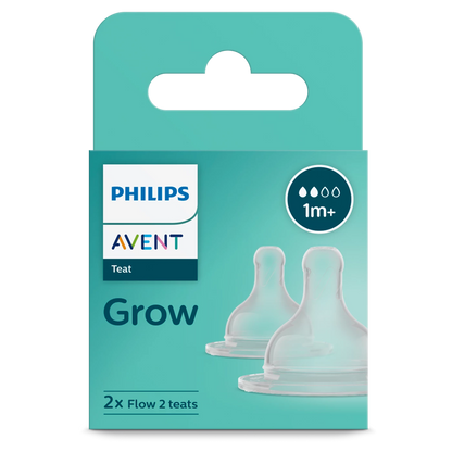 Philips Avent Tulip Teat - SCY098/97/96/95-01 - Soft Silicone With The Classic Tulip Design For Established Feeders