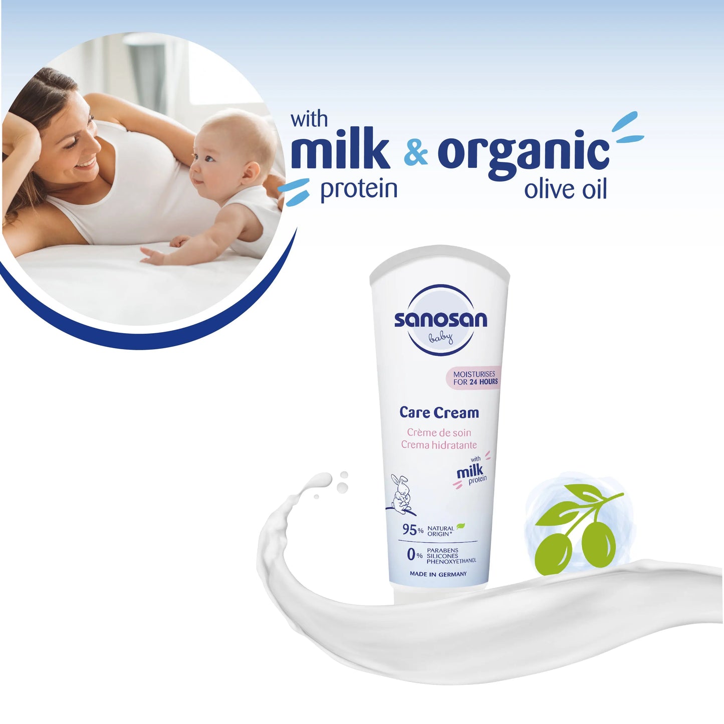 Sanosan Care Cream 100ml – Rich Moisturizing Skin Protection