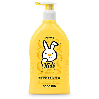 Sanosan Kids 2in1 Banana Shampoo 400ml – Soft & Silky Hair