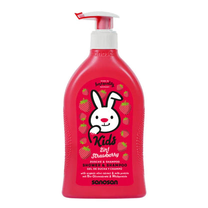 Sanosan Kids 2in1 Strawberry Shampoo 400ml – Fun Hair Care