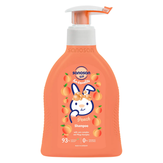 Sanosan Kids Peach Shampoo 200ml – Gentle Hair Cleansing