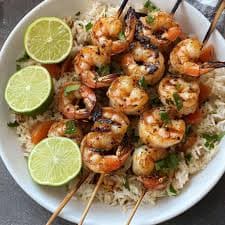 Skewers Rice Bowl