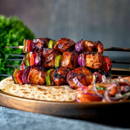 Spicy Chicken Shashlik Skewers – Grilled Veg BBQ Chicken Snack