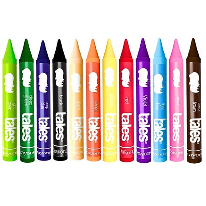 Tales Wax Crayons – Vibrant Colors for Kids Drawing & Coloring