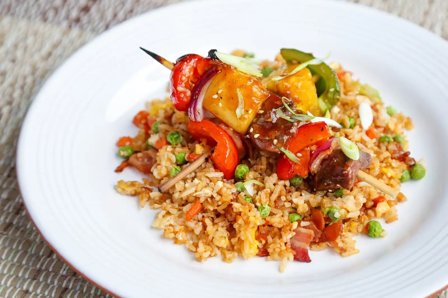 Skewers Fried Rice