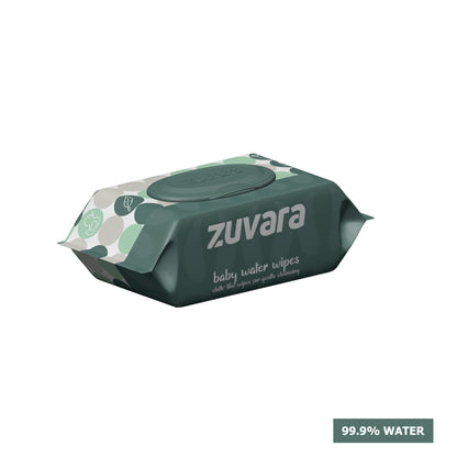 Zuvara Wet Wipes -80 Pcs- Designed To Provide Soft, Safe, And Effective Cleaning While Helping Reduce Irritation, Dryness, And Diaper Rash During Everyday Baby Care