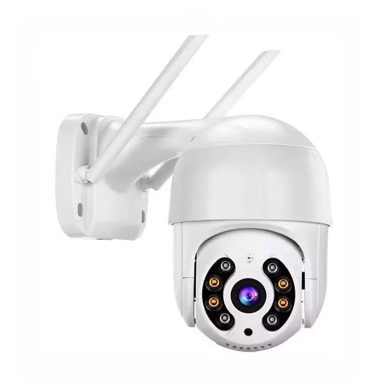 Dual Lens CCTV Camera 2MP + 2MP – WiFi Security Camera with Dual Screen, Color Night Vision & Two-Way Audio